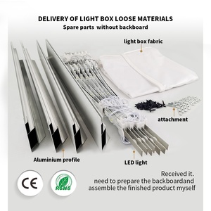 자동차 아름다움 작업 라이트 박스 간판 조명 시스템 차고 led 조명 매달려 직물 led - Product Image 4