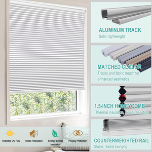 Blackout Electric Blids Honeycomb Blinds Blackout completo Pantalla solar Roller Blind Screenaway Blackout Blinds para ventana - Product Image 3