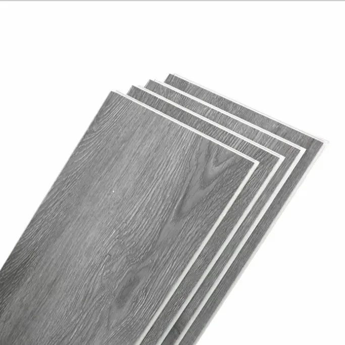 Caliente madera mármol grano insonorizado antideslizante flotante 7mm 8mm laminado PVC suelo SPC clic suelo impermeable para la venta