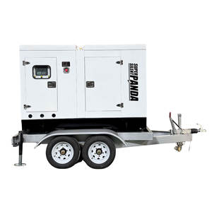 Générateur diesel silencieux pour remorque mobile, moteur Cummins 20kw/25kva 40kw/50kva 80kw/100kva - Product Image 2