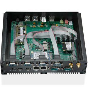 Noyau I5 4200u sans ventilateur industriel Win 10 TV Box HD-MI 6 RS232 double carte réseau <span class=keywords><strong>2</strong></span> LAN 8 USB WiFi robuste Mini PC - Product Image 4