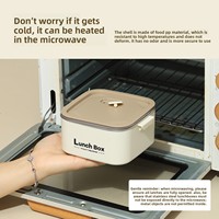 Boîte à lunch isotherme carrée en acier inoxydable Yolecen304 avec couvercle, anti-fuite et compatible micro-ondes, portable pour les employés de bureau et