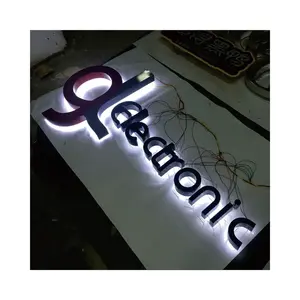 Newest Custom Acrylic 3D Channel Luminous Letter Sign Back Light Custom Wall Hanging LED Channel 3D Letter