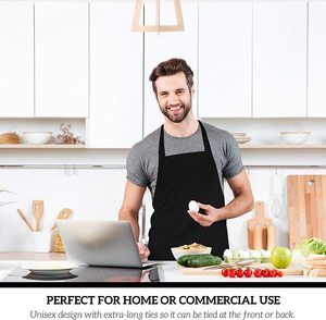 Nhà Máy Cổ Nhiều Màu Chuyên Nghiệp Chất Lượng Cao Tùy Chỉnh Vui Vẻ Tạp Dề Đa Cảnh Ứng Dụng Trắng Tạp Dề - Product Image 5