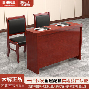 Table de conférence rectangulaire modulaire pour bureau, mobilier de bureau commercial, peinture de haute qualité, quincaillerie de qualité supérieure - Product Image 5