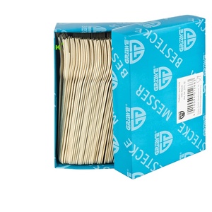 Mini tenedor de madera y cuchara de miel para el hogar, utensilios <span class=keywords><strong>baratos</strong></span> de China - Product Image 5