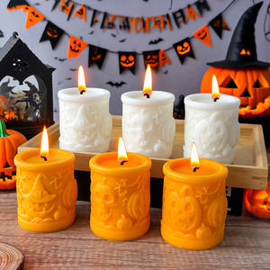 Bougie parfumée en forme de citrouille d'Halloween pour la décoration de la maison avec emballage cadeau - Product Image 3