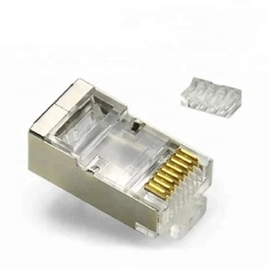 Mạ Vàng RJ45 8P8C STP nối hoàn toàn thả Cat6 kim loại lá chắn Modular cắm với ABS nhà ở và đồng địa chỉ liên lạc - Product Image 5