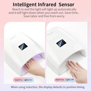 Lámpara de Uñas UV LED Inalámbrica Profesional de 66W, Secador de Esmalte de Gel de Secado Rápido, con Batería, Material Plástico, para Arte de Uñas - Product Image 5
