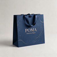 Sac en papier gaufré personnalisé pour emballage cadeau, vente chaude, pour vêtements de détail, recyclable