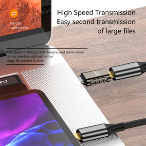 Adaptador tipo C 4,0 a USB tipo C, convertidor de alta transmisión de 100W, carga rápida de 20Gbps, compatible con Audio y vídeo 4K/8K para PC y tableta - Product Image 6