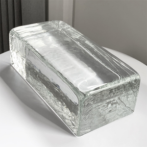 Bloques de Vidrio Sólido Pulido de Fusión en Caliente <span class=keywords><strong>JYG</strong></span> Factory Sourcing 230*110*76mm Diseño Moderno para Muro Cortina, Sala de Estar y Cocina - Product Image 1