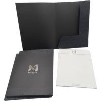 Classeur personnalisé de format A4 en papier gaufré laminé anti-rayures avec bloc-notes
