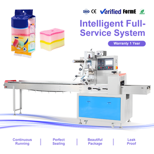 เครื่องบรรจุภัณฑ์อัตโนมัติความเร็วสูงสำหรับฟองน้ำ แปรงทำความสะอาด และผ้าทำความสะอาด - Product Image 1