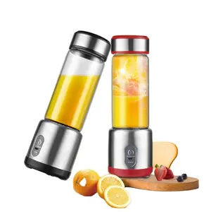 USB Rechargeable Portable Juicer/portable Blender/blender Pp+stainless Steel China 450ml Abs,tritan 2550*2mah Black Red DC Motor