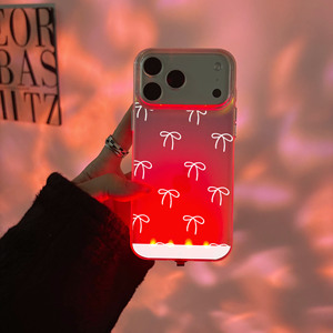 <span class=keywords><strong>Coque</strong></span> de téléphone brillante avec nœud pour <span class=keywords><strong>iPhone</strong></span> 16 17 Pro Max 14 13 Simple 12, avec flash d'appel et contrôle vocal par <span class=keywords><strong>induction</strong></span>, <span class=keywords><strong>coque</strong></span> arrière mobile - Product Image 4