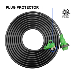 NEMA TT-30P để L5-30R <span class=keywords><strong>RV</strong></span> Máy phát điện mở rộng dây, <span class=keywords><strong>30A</strong></span> 125V 10/3 AWG STW dây mở rộng với chỉ số sức mạnh, ETL được liệt kê - Product Image 4