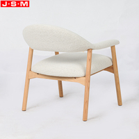 Design nordique Art nouvelle forme de coussin en bois massif siège chaise de loisirs fauteuil pour salon