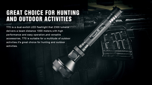 TrustFire 2300LM Rechargeable Aluminum <strong>LED</strong> Search Light USB Charged <strong>Underwater</strong> Hunting <strong>Torch</strong> with Magnet Tactical Applications - Product Image 4