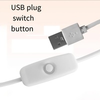Lampe de bureau à ongles demi-lune 23 pouces LED avec contrôleur de fil Alimentation USB et source de lumière LED