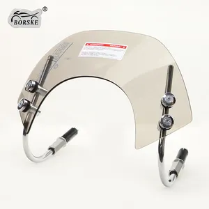 Motorcycle Modification Accessories Scooter Small Front Short Black Windshield With Brackets For Vespa GTS 300