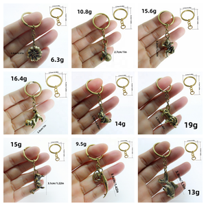 Toptan özel CA035 retro yaratıcı pirinç duvar sokak boğa güreşi kolye anahtarlık - Product Image 2