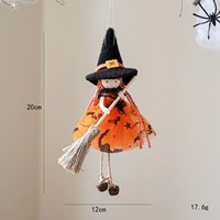 Nouvelle poupée suspendue en tissu maillé imprimé sérigraphié, couleur personnalisée, 20 cm, motif fille, ange, cloche, pour arbre d'Halloween
