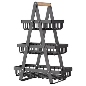 Cesta de Almacenamiento de Toallas de Doble Nivel de Acero Inoxidable, Impermeable, Moderna, para Cocina, Soporte Vertical No Plegable - Product Image 2