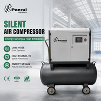 Compresseur d'air à vis 7,5 kW 8 bars 10 CV silencieux 2-en-1 avec réservoir en stock prêt à être expédié pour atelier