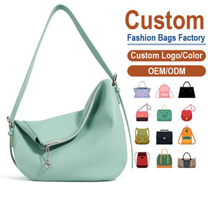 Bolso de Hombro de Cuero Genuino de Primera Calidad, Tacto Suave y Sedoso, Diseño Minimalista, Regalo Perfecto para San Valentín, Logotipo Personalizado Disponible - Product Image 1