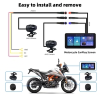 Gps para motocicleta con pantalla Carplay Bt de 6,3 pulgadas a prueba de agua con navegador de Motor portátil automático Linux sistema Gps para motocicleta Carplay