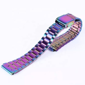 <span class=keywords><strong>Bracelet</strong></span> de montre de luxe en acier inoxydable bleu rose or 3 perles 5 perles 18mm pour <span class=keywords><strong>bracelet</strong></span> de montre <span class=keywords><strong>Casio</strong></span> - Product Image 4