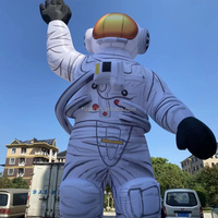 Ballon publicitaire gonflable en forme d'astronaute avec tissu Oxford et installation facile