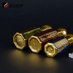 3ml 6ml 12ml Rỗng Arab vàng tinh dầu nước hoa con lăn quả Arabian <span class=keywords><strong>attar</strong></span> Oud xạ hương bát giác Arabic kính cuộn trên chai - Product Image 4