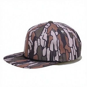 Trending INJAE Camo Snapback <b>Cap</b> Flat Brim 5 Panel Baseball <b>Hat</b> Polyester/Cotton Canvas Custom Logo OEM Wholesale Manufacturer - Product Image 3