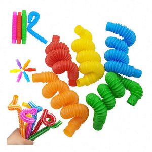 Nouveaux jouets sensoriels Pop Tube mini format poche tendance 2025 pour le soulagement du stress, l'ADHD, l'autisme et la thérapie sensorielle - Product Image 1