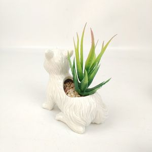 Casa Oficina escritorio decoración de cerámica Fox <span class=keywords><strong>en</strong></span> forma de suculentas maceta jardinera Cactus maceta - Product Image 5
