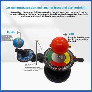 MAXCARE Globo Terrestre Rotante Sole-<span class=keywords><strong>Terra</strong></span>-Luna a Tre Sfere per l'Insegnamento della Geografia Modello MAC-ZX02 Confezione - Product Image 3
