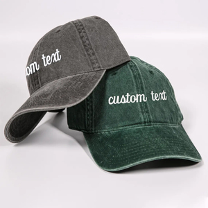 Cappello da Baseball Vintage in Cotone Effetto Vissuto per Uomo e Donna, con Logo Ricamato Personalizzato e Nome dell'Azienda - Product Image 2