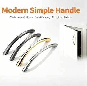 Modern Simple Zinc Alloy Cabinet Handle Bar Multi Color Kitchen Furniture Hardware Easy Installation - Product Image 1
