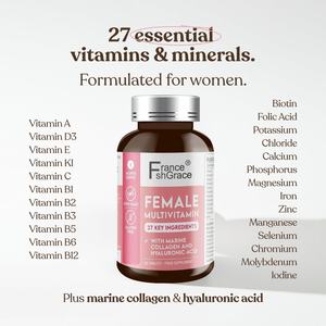 Suplemento Multivitamínico Personalizado para Energía, Inmunidad y Apoyo Femenino, Vitaminas Diarias para Mujeres, 60 Tabletas, Tabletas Multivitamínicas - Product Image 6