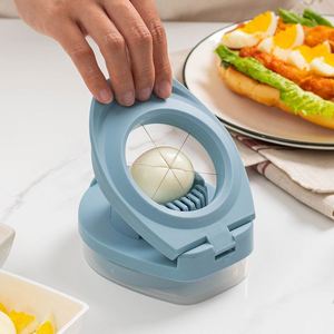 Multifunction 3-in-1 <b>Egg</b> Slicer for Hard Boiled <b>Eggs</b> Cutter With Stainless Steel Wire Dishwasher Safe - Product Image 4