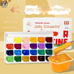 24-Color <span class=keywords><strong>Gouache</strong></span> Paint Set 30ml Jelly Suit Medium pour la <span class=keywords><strong>peinture</strong></span> sur toile pour les étudiants en art débutants enfants - Product Image 1