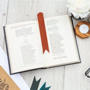 Wholesale Pu Leather Concise Modern Student Page Markers Special Portable <b>Bookmark</b> Gift for Read Lovers - Product Image 3