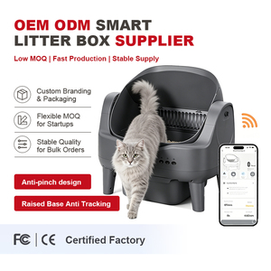 Nouveautés OEM <span class=keywords><strong>Bac</strong></span> à litière pour <span class=keywords><strong>chat</strong></span> intelligent à nettoyage automatique, grande capacité 35L, protection de sécurité, espace spacieux - Product Image 2