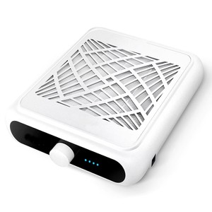 Aspirateur à poussière pour ongles rechargeable avec 2 filtres réutilisables, aspirateur à poussière professionnel pour ongles, extracteur de poussière pour techniciens ongulaires - Product Image 1