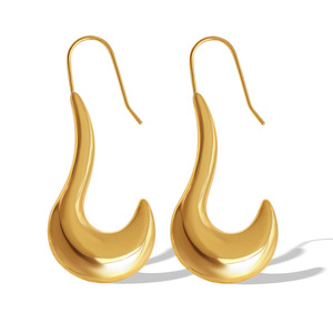 <b>Gold</b> Geometric Drop <b>Earrings</b> Zinc Alloy EH257 Fashion <b>Dangle</b> <b>Earrings</b> - Product Image 5