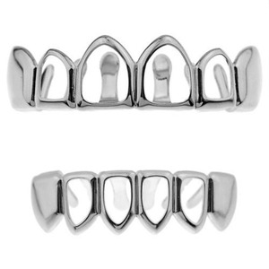 Bijoux de Corps Tendance Mylove <span class=keywords><strong>Grillz</strong></span> Hip Hop Ajourés Plaqués Or pour Dents Vente en Gros - Product Image 5