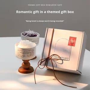 Подарочный набор ароматических свечей «Камелия» ко Дню святого Валентина, свадебные сувениры, элитный подарок на день рождения, ручная работа, настраиваемый, соевый воск, ароматизированный - Product Image 5