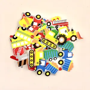 Eco-friendly Fashion traffic design 3D Kids Eva Room Foam Sticker